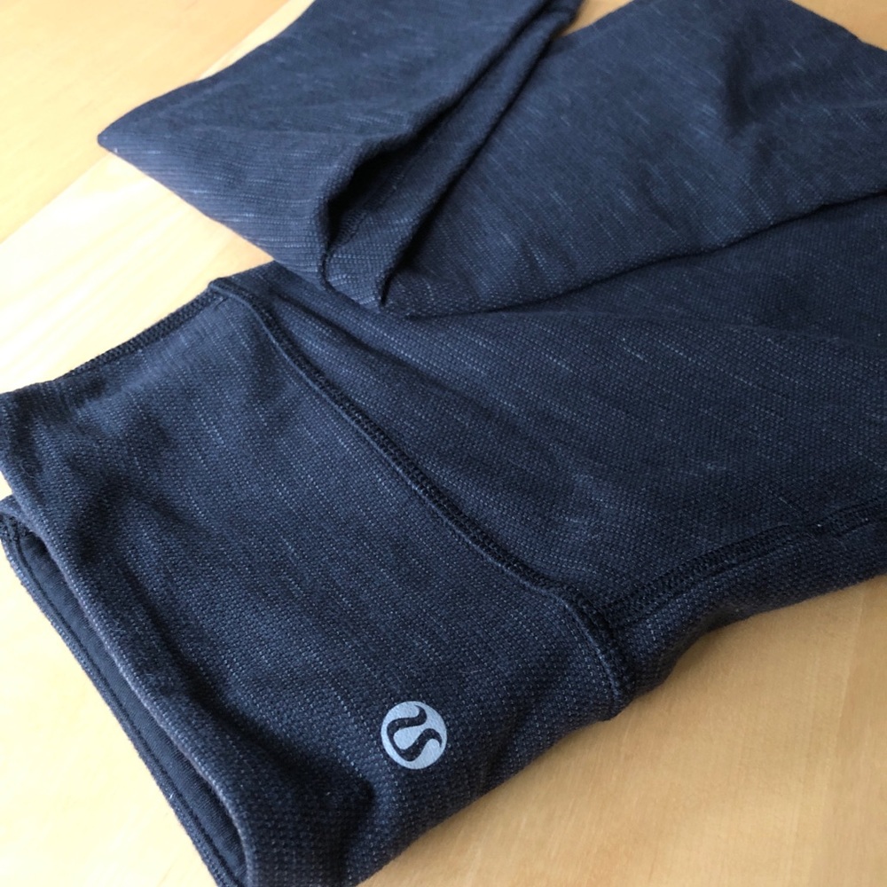 Lululemon Wunder Under Deep Coal Pique Luon - Gray